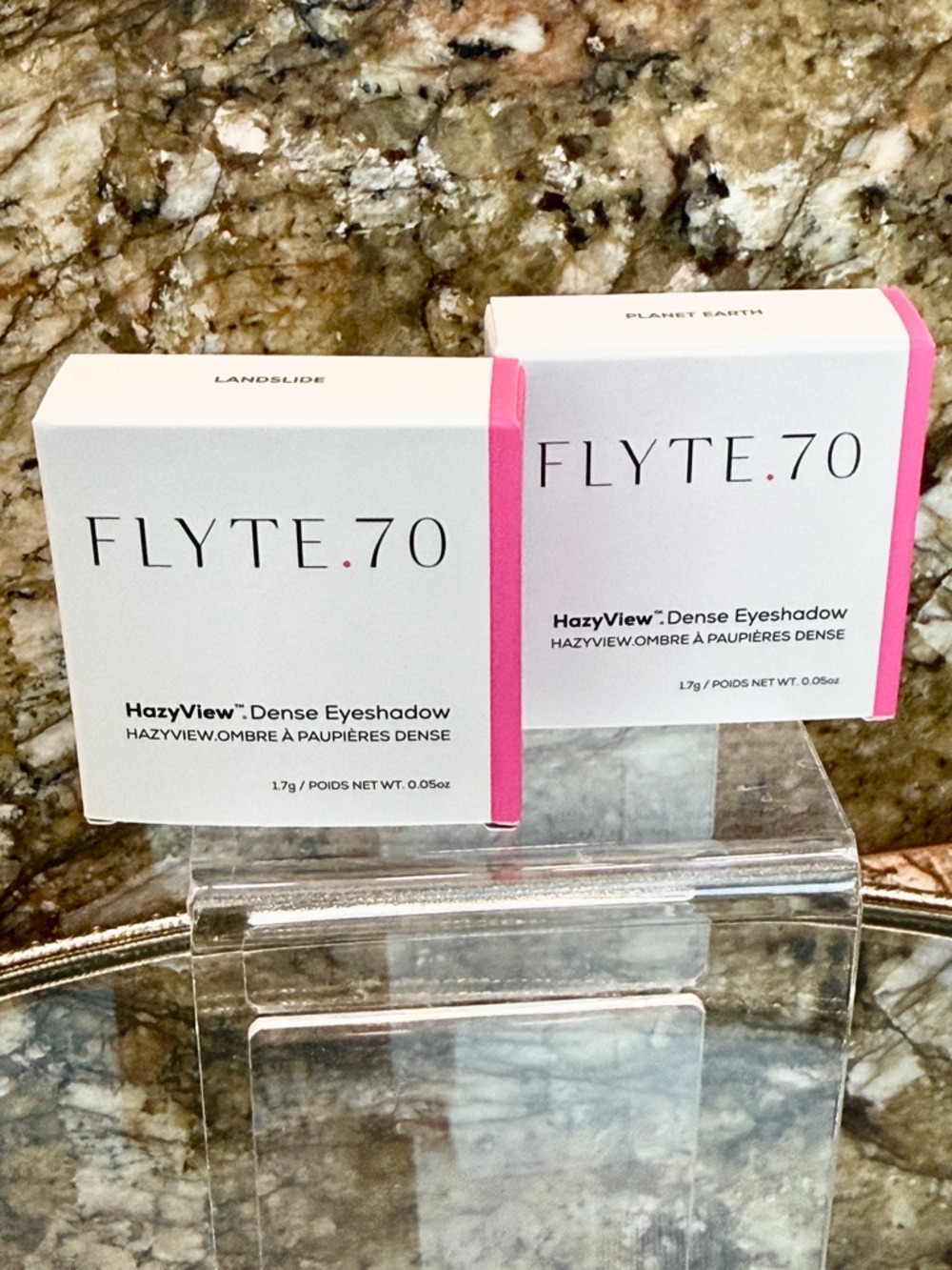 FLYTE 70 HazyView Dense Eyeshadow 2pc. Bundle Planet Earth Landslide Rich Tones